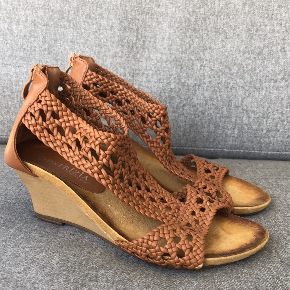 Worn once! - PATRIZIA by SPRING STEP Woven Zip Back Sandals
